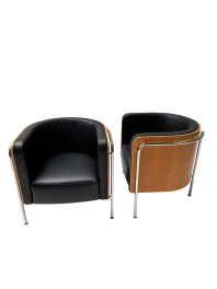 Bauhaus Style S3002 Club Tub Armchairs by Christoph Zschoke for Thonet, 2000s. 2